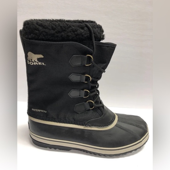 Sorel Men’s 1964 PAC Nylon, Black Waterproof Winter Boots, Size 13M - Picture 1 of 6